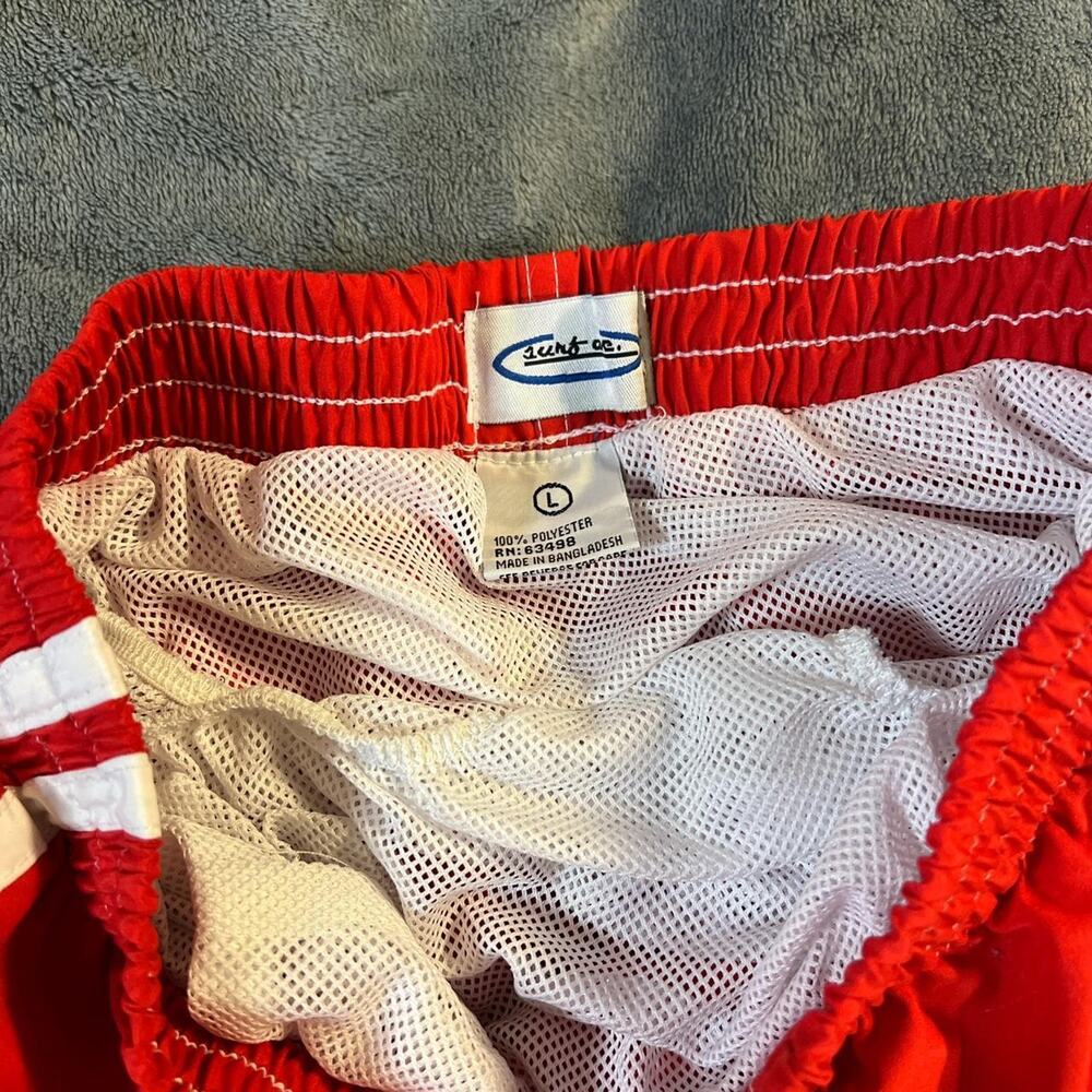 Red boy swim shorts - Picture 2 of 4